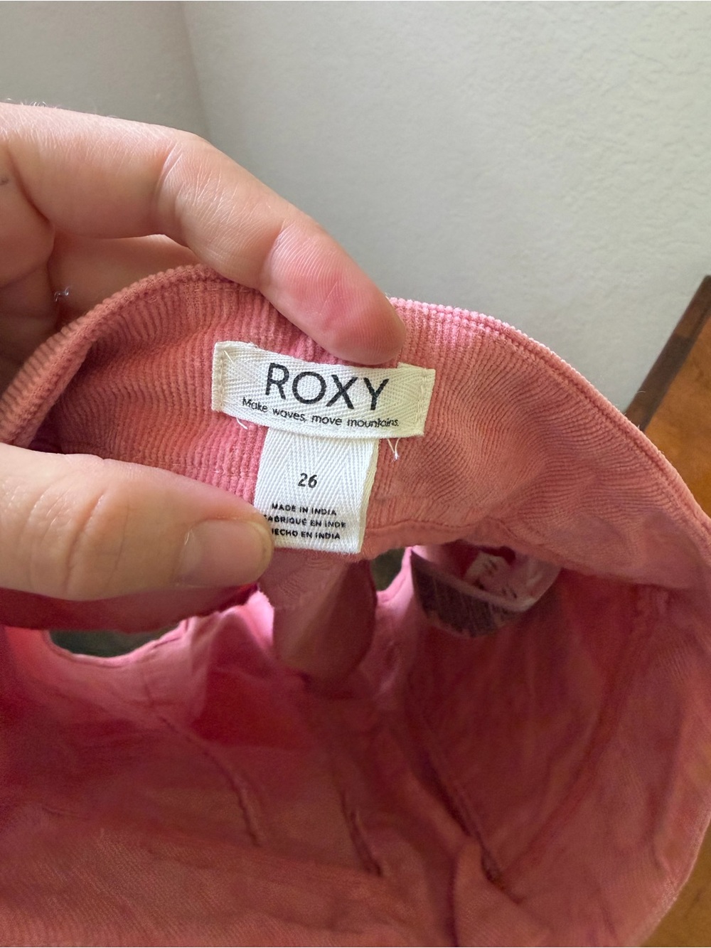 Roxy High Waist Corduroy Shorts - Dusty Rose - Picture 5 of 8